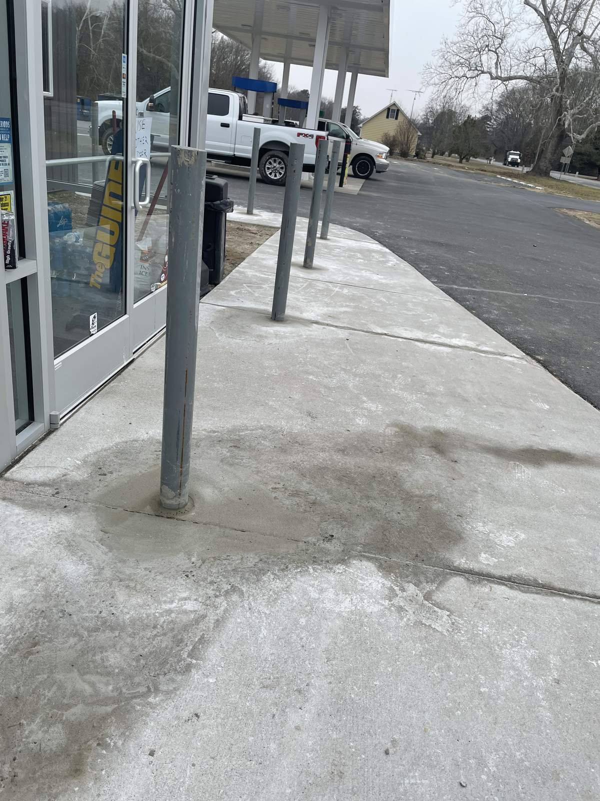 After: Storefront Bollard Installation