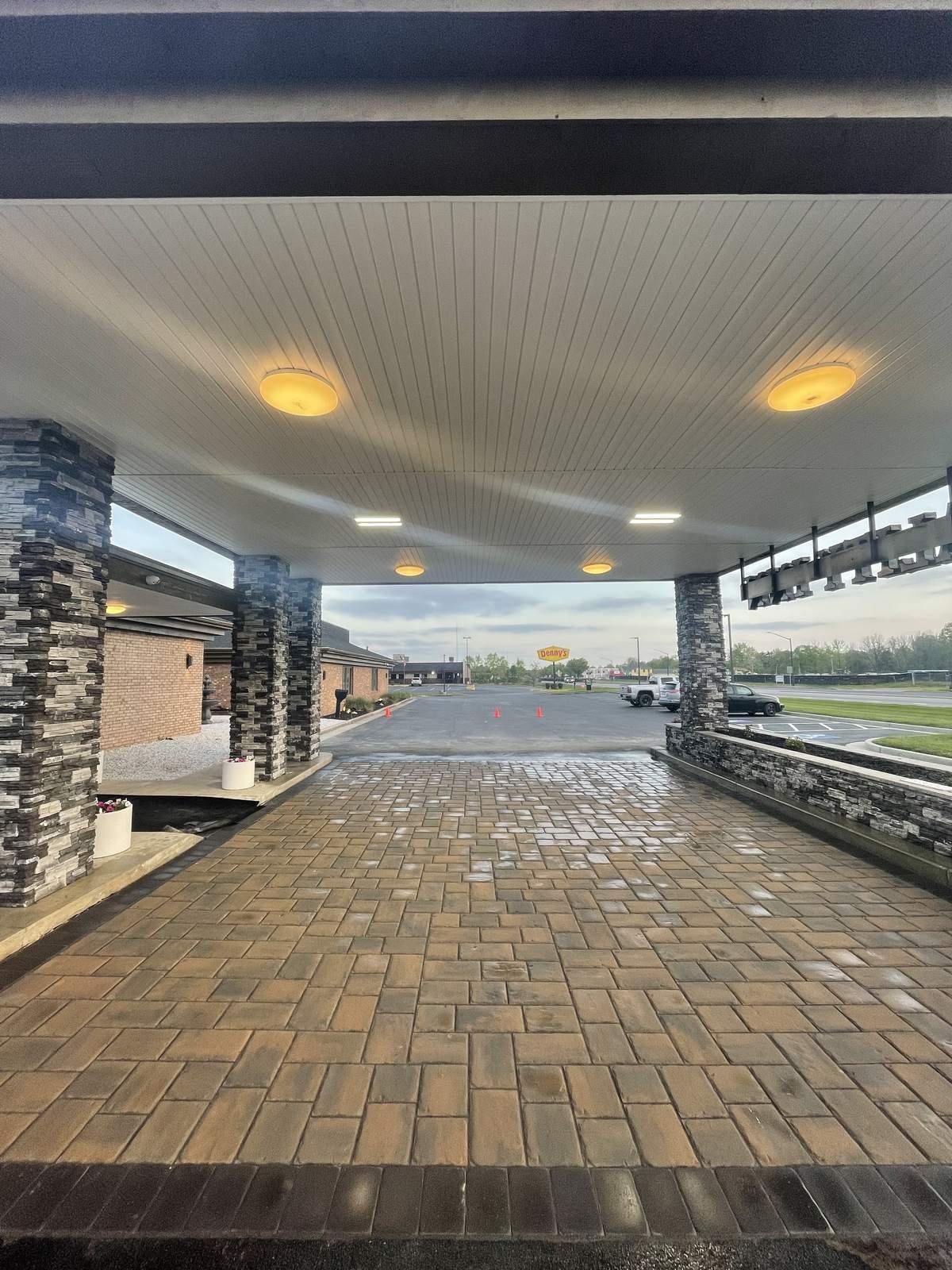 Commercial Paver Entrance — Top Notch Property Services